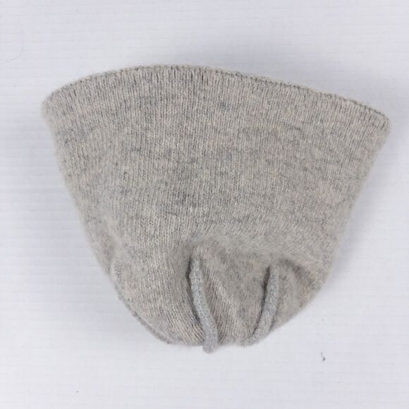 Patagonia Brodeo Beanie Drifter Gray Wool Blend P6 Logo Rib Knit Cuffed Hat - Picture 3 of 3